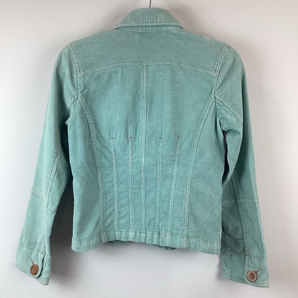 Anthropologie Tulle Mint Green Corduroy Jacket | Medium - Picture 4 of 12